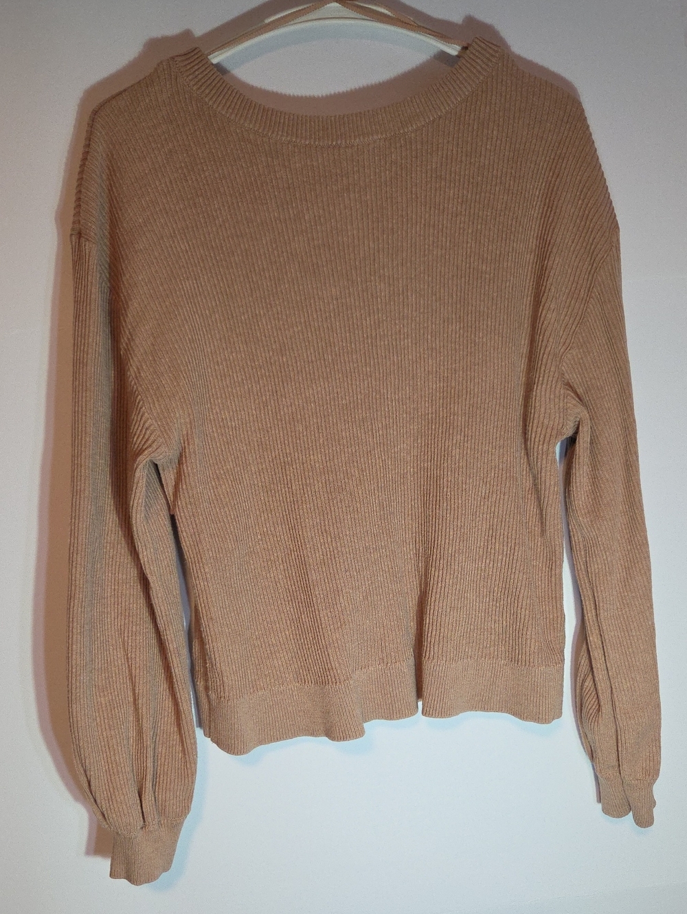 lululemon athletica Ribbed Crewneck Sweater in Camel Size L
